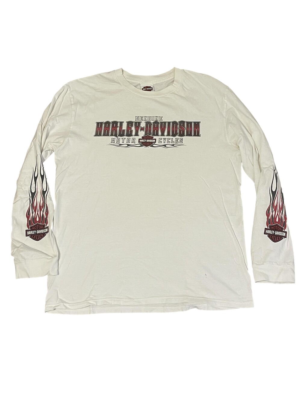 Harley-Davidson Shirt Mens Large Long Sleeve Ghost Town Tee Waynesville NC